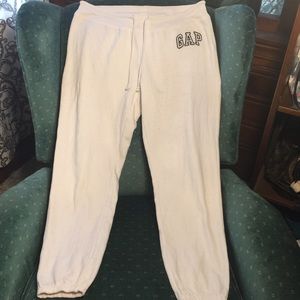 GAP Medium White Sweatpants